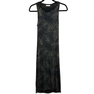 Mod Ref Abstract Pattern Midi Tank Dress with Open Back Detail Size Medium